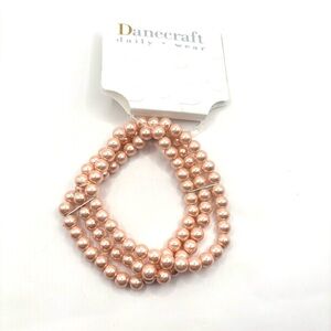 Danecraft Peachy Pearl Stretch Bracelet